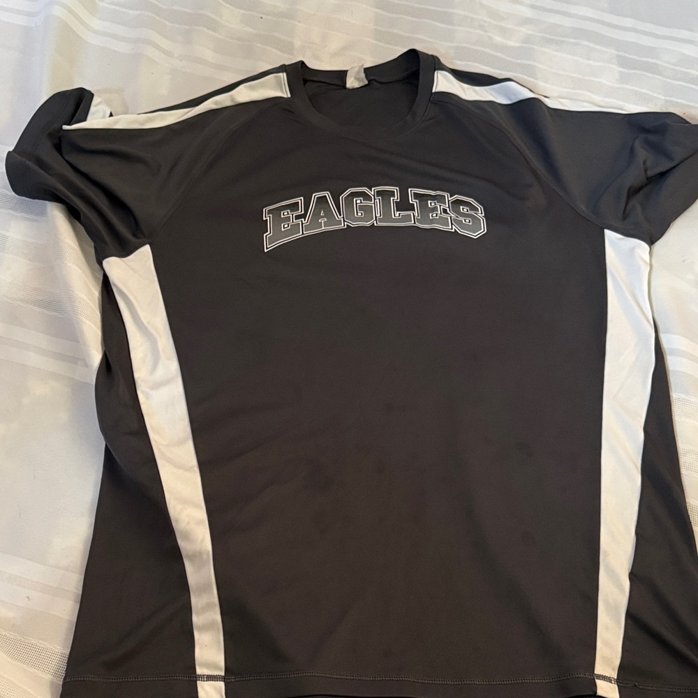 Eagles Men's Gray and White Jersey